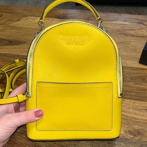 Yellow Kate Spade Backpack